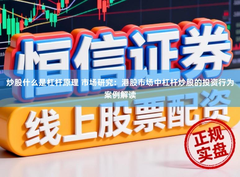 炒股什么是杠杆原理 市场研究：港股市场中杠杆炒股的投资行为案例解读
