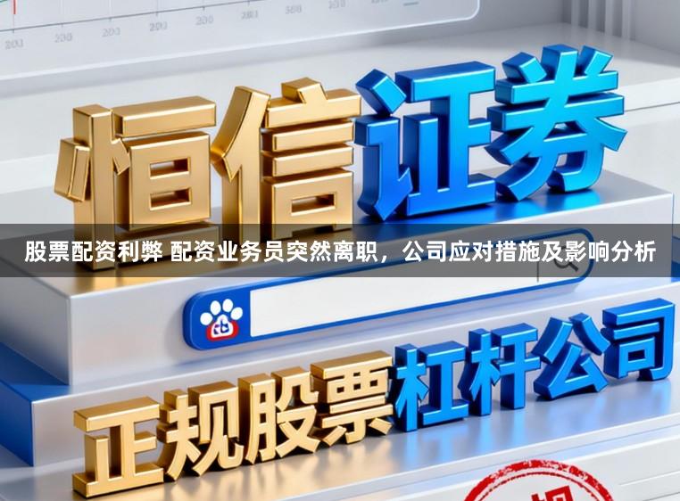 股票配资利弊 配资业务员突然离职，公司应对措施及影响分析